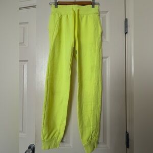 Bright Yellow Jogger Lululemon Scuba Pants